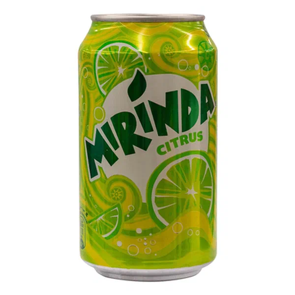 MIRINDA ZESTY CITRUS CARBONATED SOFT DRINK 325ML CAN