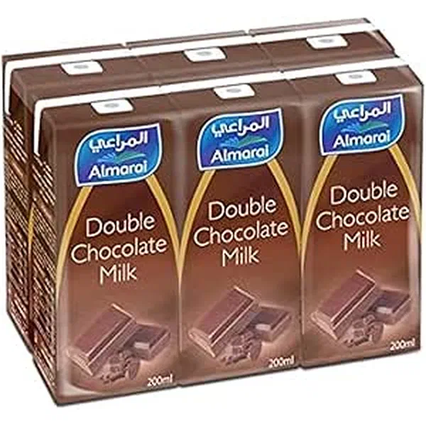 ALMARAI LONG LIFE DOUBLE CHOCOLATE FLAVORED MILK 200ML