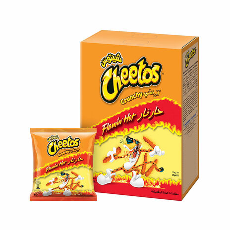 Chetos Crunchy Flamn Hot12X25G