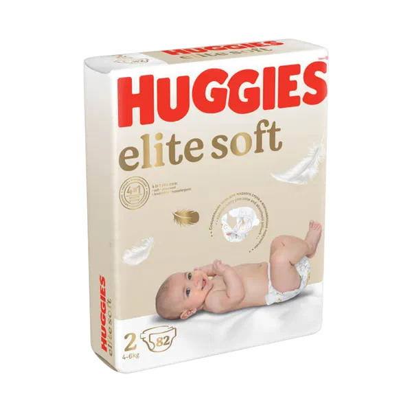 Подгузники детск Huggies Elite Soft 2 82шт