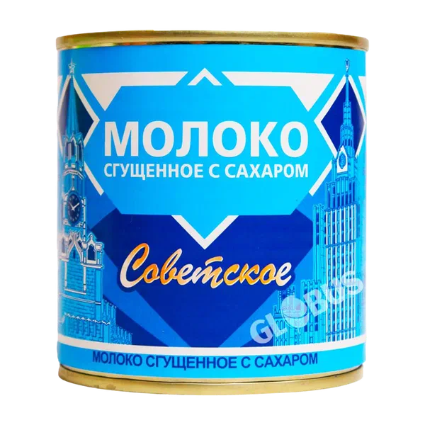 Молоко сгущ. Советское цельное 0,2% 380г ж/б БЗМЖ