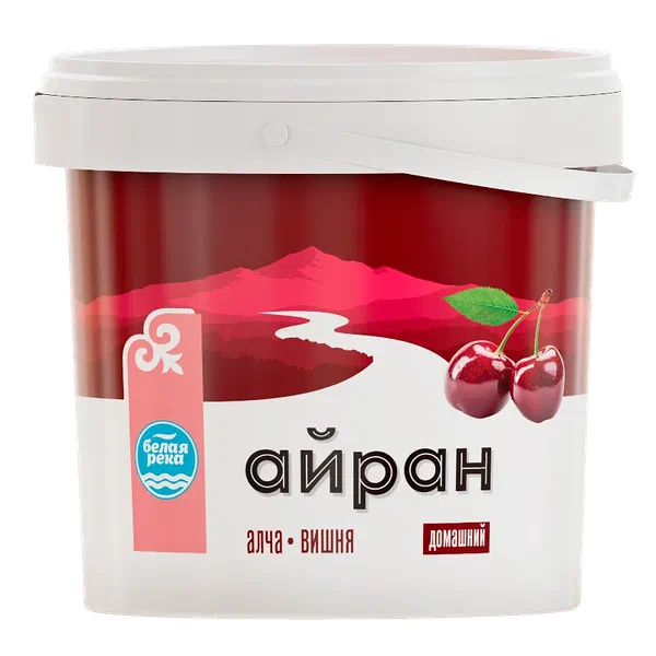 Белая Река вишня мн айран 920г