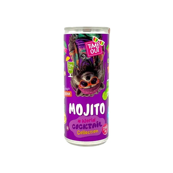 Алкогольный напиток Time Out Mojito 0,25л ж/б Россия 12