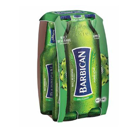 Barbican Malt Beverage Apple Falvor 4X330Ml