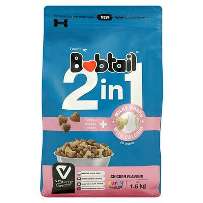 Bobtail 2in1 Puppy Milky Bone Chicken 1.5kg
