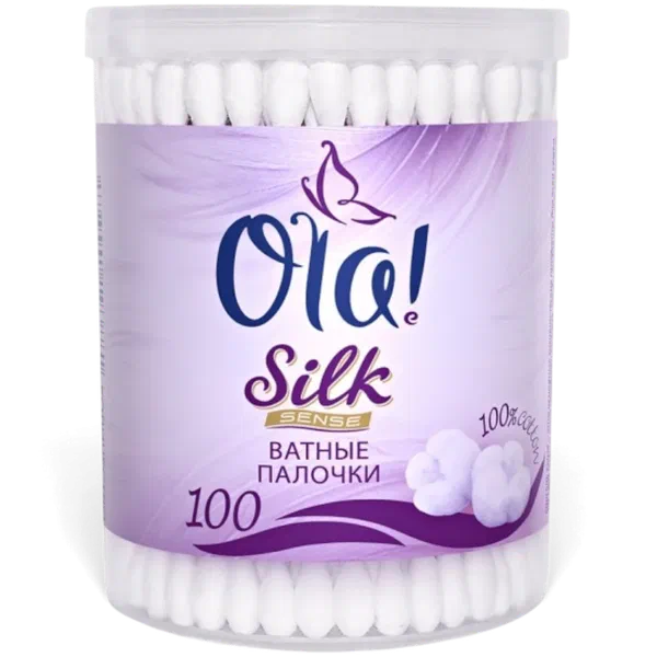 Ola! Silk Sense круг банка вата таякчалары 100шт