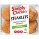 Rainbow Simply Chicken Frozen Original Crumbed Chicken Steaklets 400g