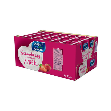 Almarai Strawberry Flavoured Milk 18x200 Ml