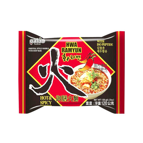 Paldo Hwa Ramyun Hot  Spicy Noodles 120Gm