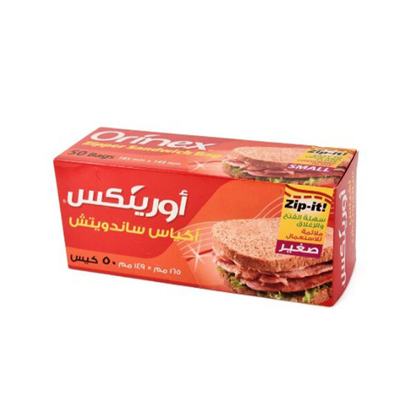 Orinex Zipper Sandwich 50 Bags (S)