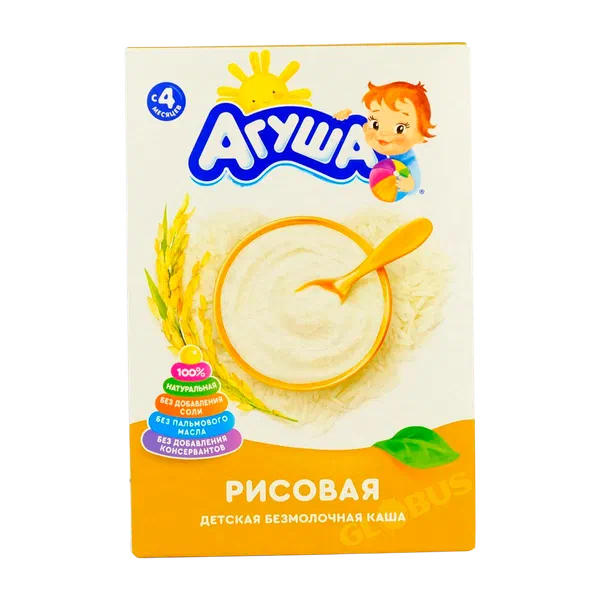 Каша дет. Агуша безмол. рис 1% с 4 мес. 200г ВБД