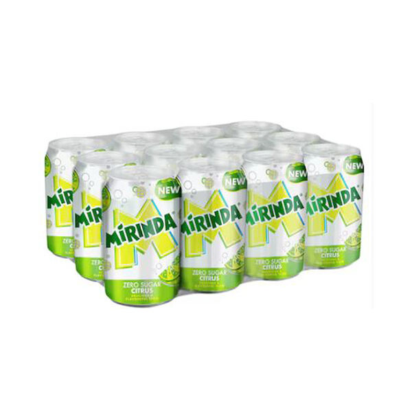 Mirinda Zero Sugar Citrus Can 360Ml X 12