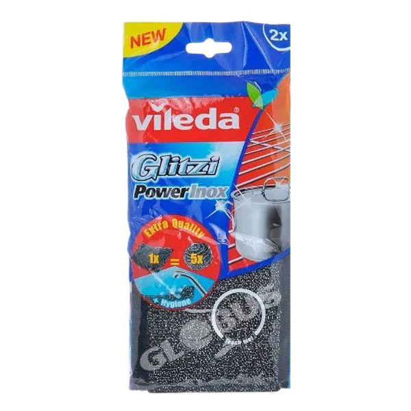 Vileda Power Inox метал идиш жуугуч сүргүчү 2 д.
