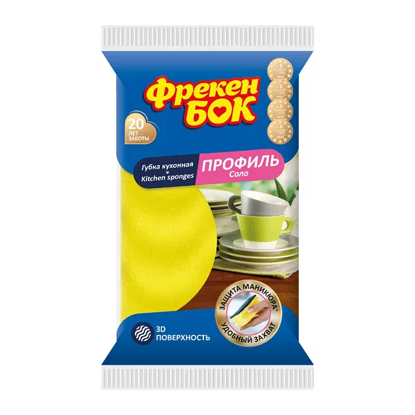 Губка д/посуды Фрекен бок Соло 1шт GL