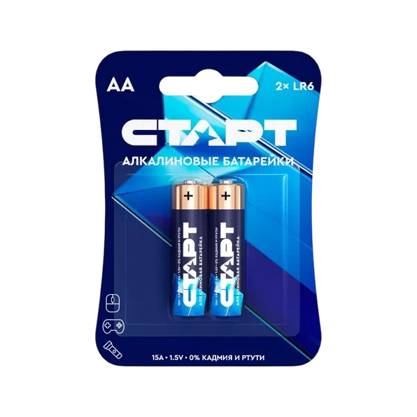 Батарейки Старт AA blue 2шт LR6-BL2