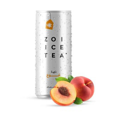 Zoi Ice Tea Peach Can 320Ml