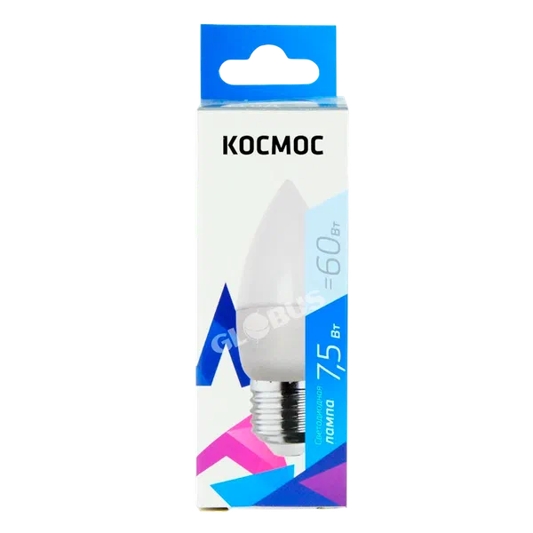 Лампочка LED Космос CN 7,5W 220V E27 4500K