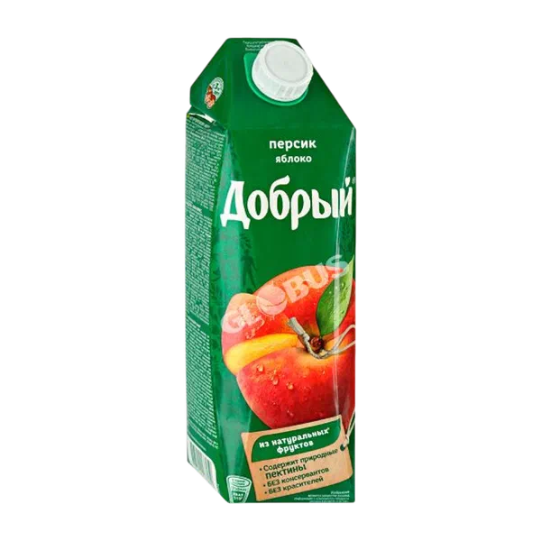 Нектар Добрый персик/яблоко 1л т/п Россия 12
