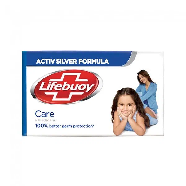 LIFEBUOY CARE MILD ANTIBACTERIAL WHITE BAR SOAP 160G