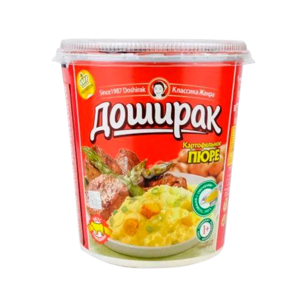 Пюре картоф. Доширак говяд с овощами 52г стак