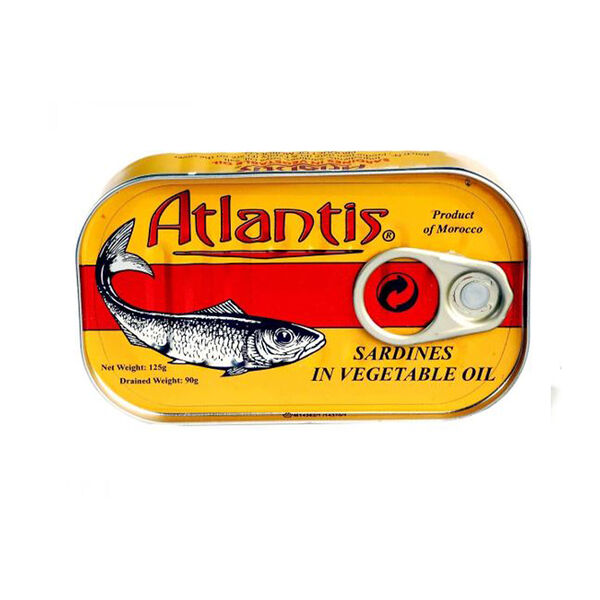 Atlantis Sardines In Vegetable Oil 125Gm