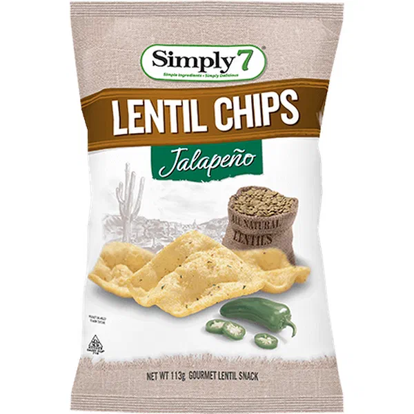 CODE9 LENTIL ROUND JALAPENO 113G - JALAPENO LENTIL CHIPS