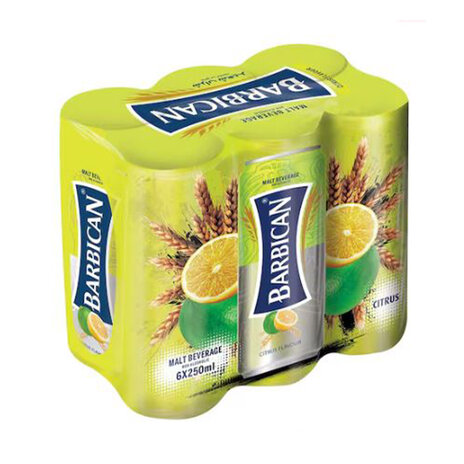 Barbican Citrus Can 250Ml X 6
