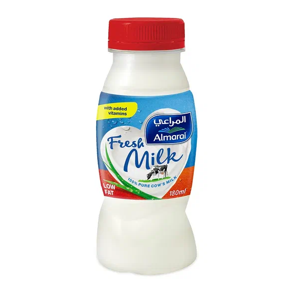 ALMARAI FRESH LOW FAT VITAMIN ENRICHED MILK 180ML