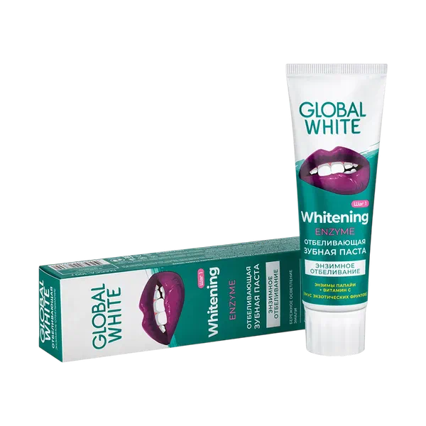 Паста зубн Global White enzyme 100г