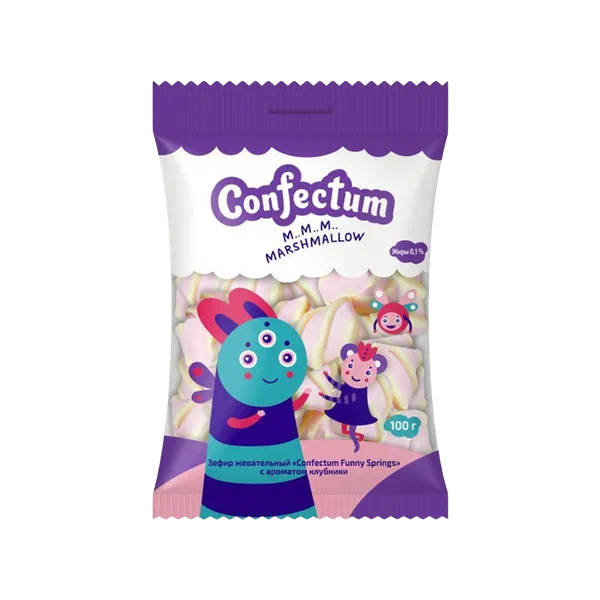 Зефир Confectum Funny springs клубника 100г