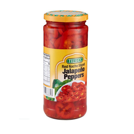 Freshly Jalapenos Red Peppers Sliced 510Gm