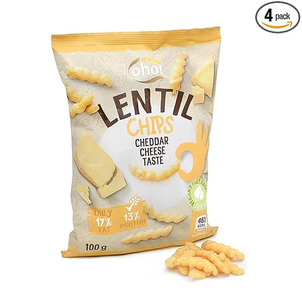 CODE9 LENTIL HOT CHEDDAR 113G - HOT CHEDDAR LENTIL CHIPS