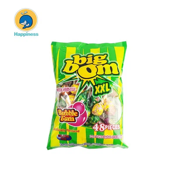 TROLLS BIG LOLLIPOP WITH FOAM BALL AND FRUIT FLAVOR 32G