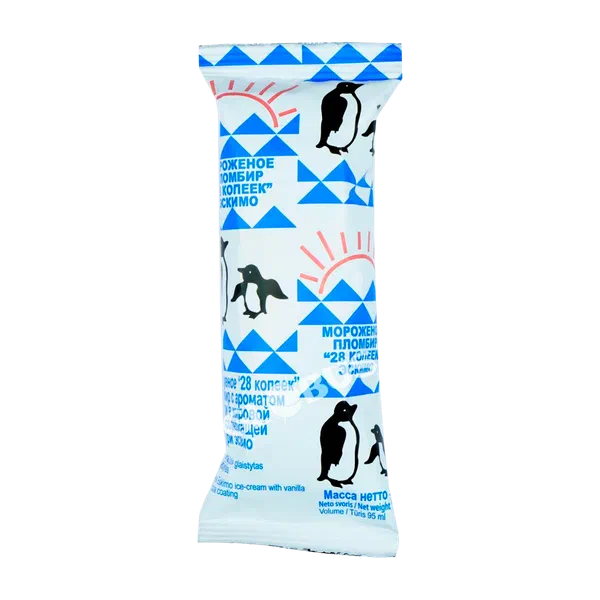 Мороженое Морозпродукт 28 копеек эскимо ваниль/какао 70г