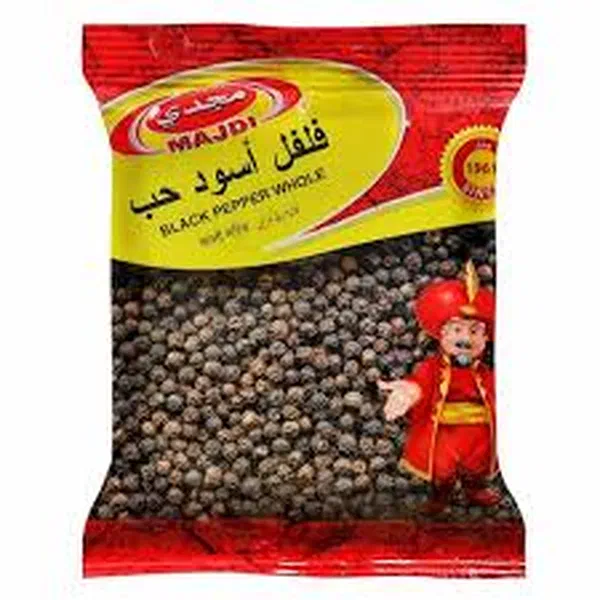 MAJDI WHOLE BLACK PEPPER CORNS PREMIUM AROMATIC SPICE 100G