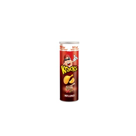 Kracks Potato Chips Hot  Spicy160Gm