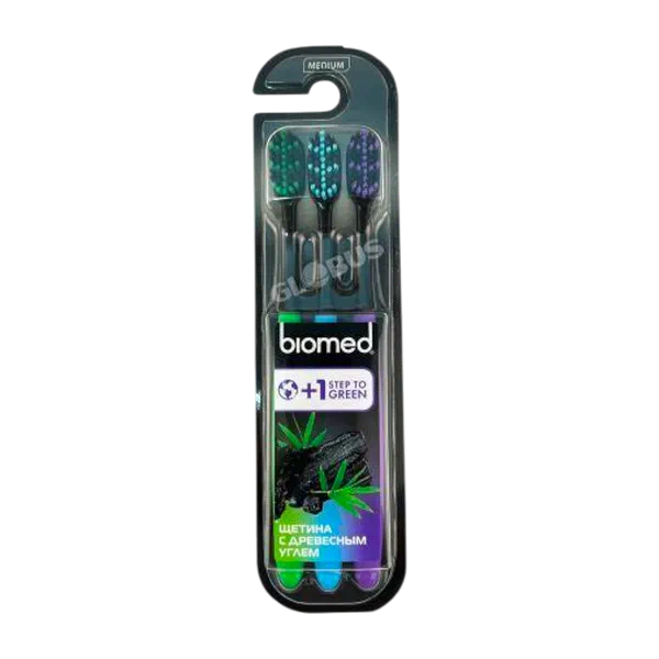 Щетка зубн BioMed Black набор 3шт