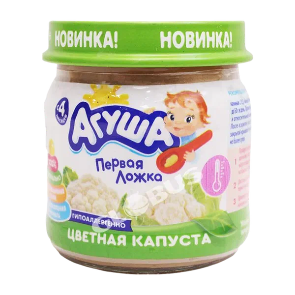 Пюре дет. Агуша овощн. цветн. капуста с 4мес 80г ст/б ВБД