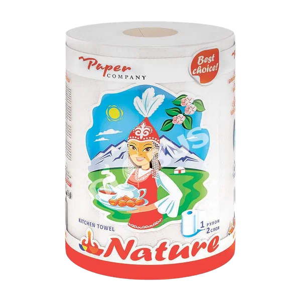 Полотенце Nature Нооруз бумаж 2сл 1рул GL