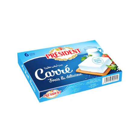 President Square Cream Cheese 6 Portion  84Gm