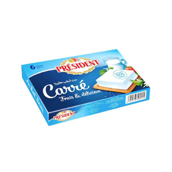 President Square Cream Cheese 6 Portion  84Gm