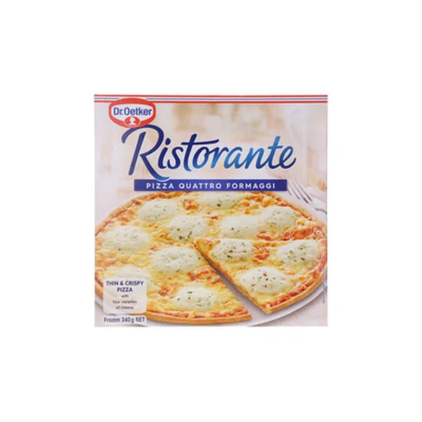 DR. OETKER RISTORANTE QUATTRO FORMAGGI FOUR CHEESE PIZZA 340G