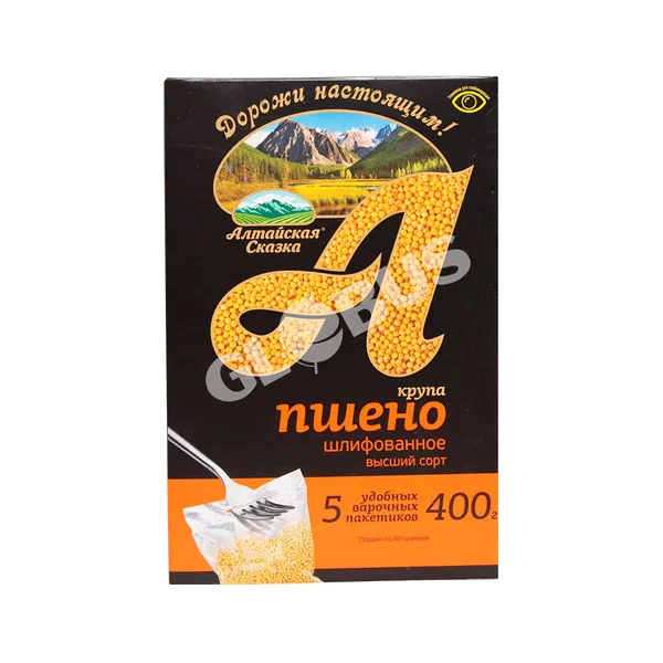 Пшено Алтайская Сказка шлиф. пак. 400г кор