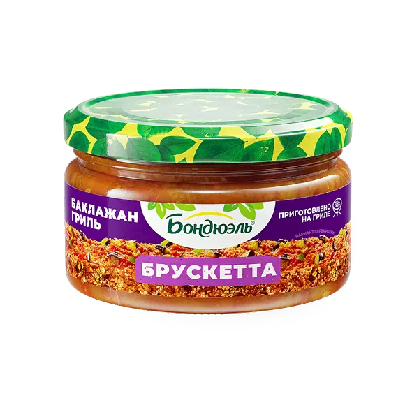 Брускетта Bonduelle баклажан гриль 250г ст/б