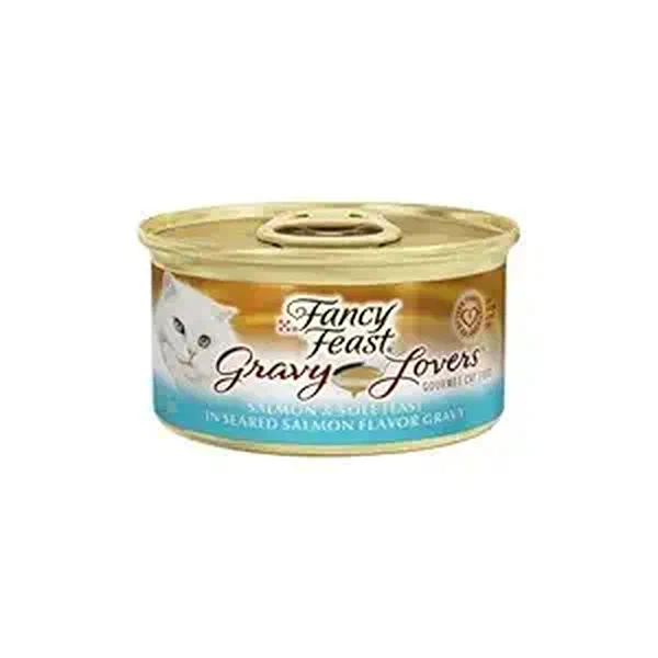FANCY FEAST GRAVY LOVERS SALMON IN THICK SAVORY SAUCE 85G