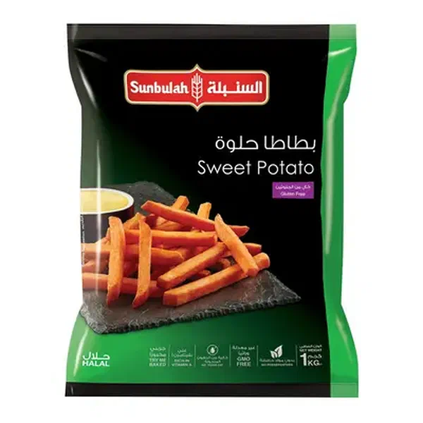SUNBULAH SWEET POTATO FRIES PREMIUM HEALTHY ALTERNATIVE 1KG
