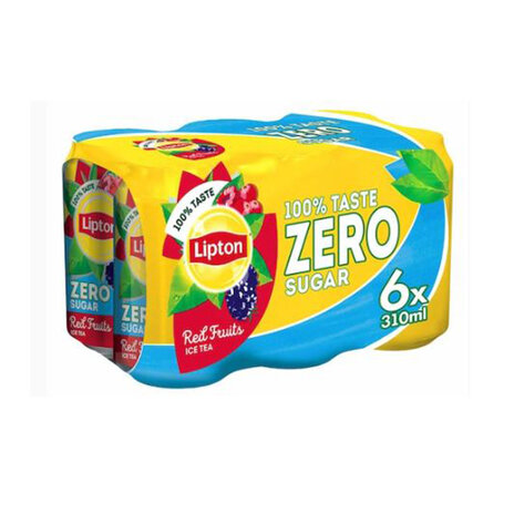Lipton Ice Tea Red Fruits Zero Can (310 Ml X6)