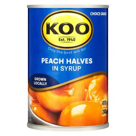 KOO Peach Halves In Syrup 410g