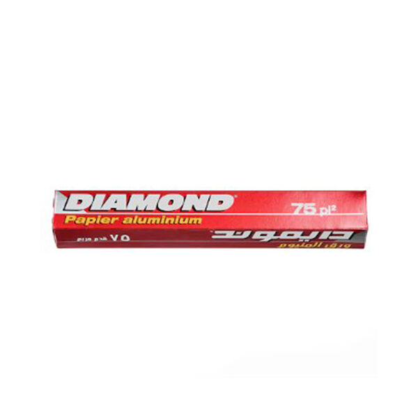 Diamond Aluminium Foil Silver 75 Sq Ft