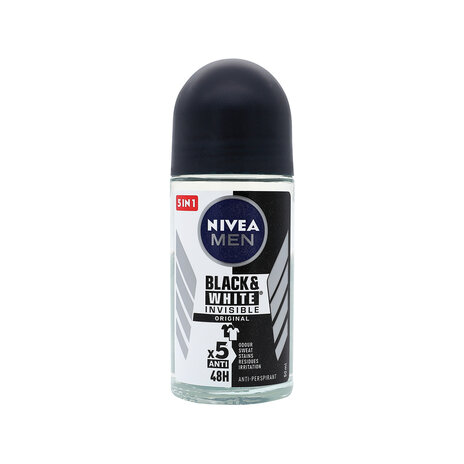Nivea Deodorant Roll On Black And White Fresh 50Ml